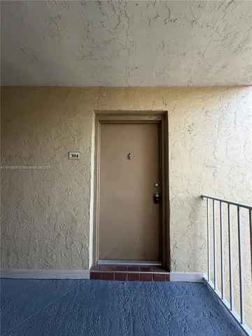 a view of front door