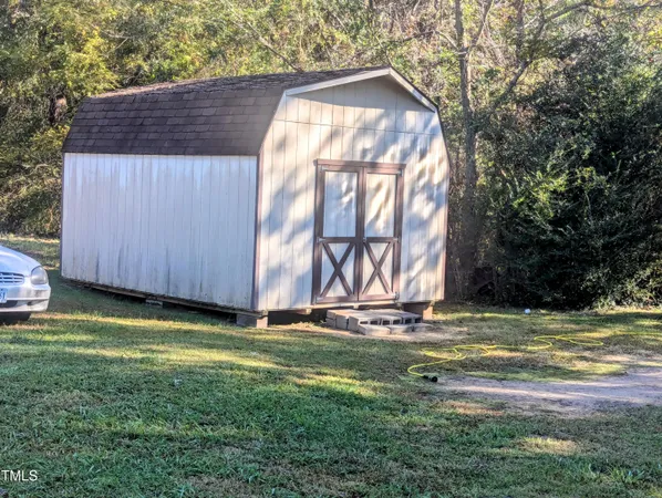 a backyard of a house