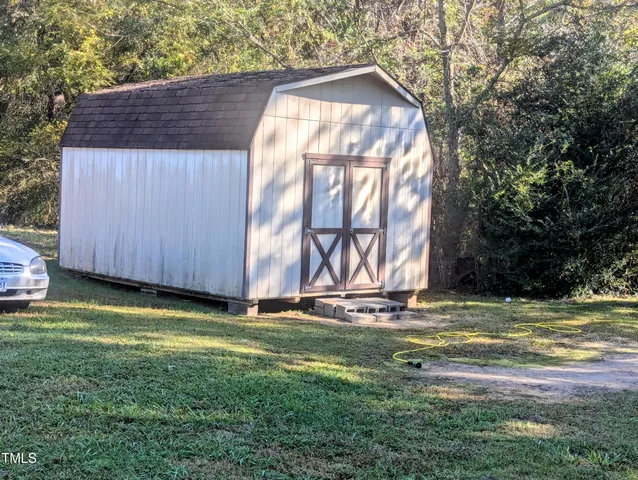 a backyard of a house