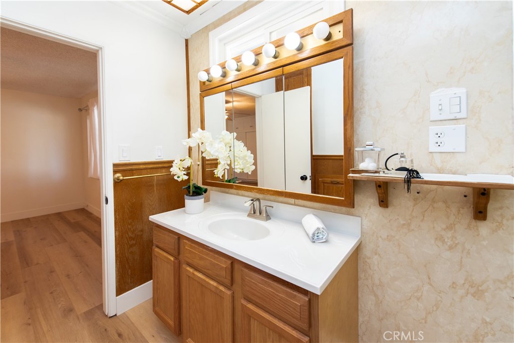 1112 Steele Drive Brea, CA 92821 - Photo 21 of 34 a bathroom with a sink and a mirror