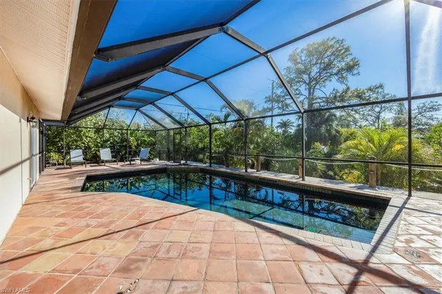 a view of outdoor space with swimming pool