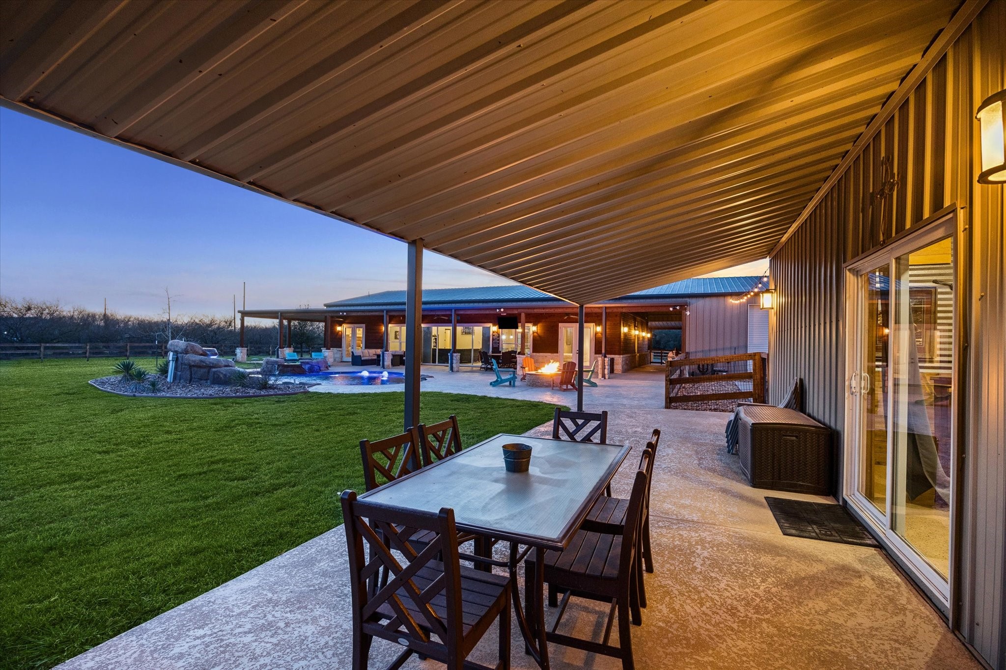 2224 Maler Road Sealy, TX 77474 - Photo 41 of 50 Covered Back porch with plenty of room for entertaining