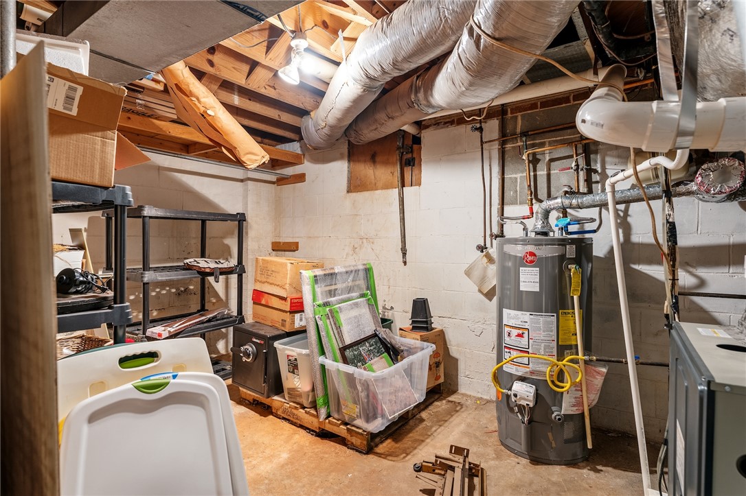 1105 Greenacres Anderson, SC 29621 - Photo 33 of 46 A utilitarian basement provides abundant storage possibilities.