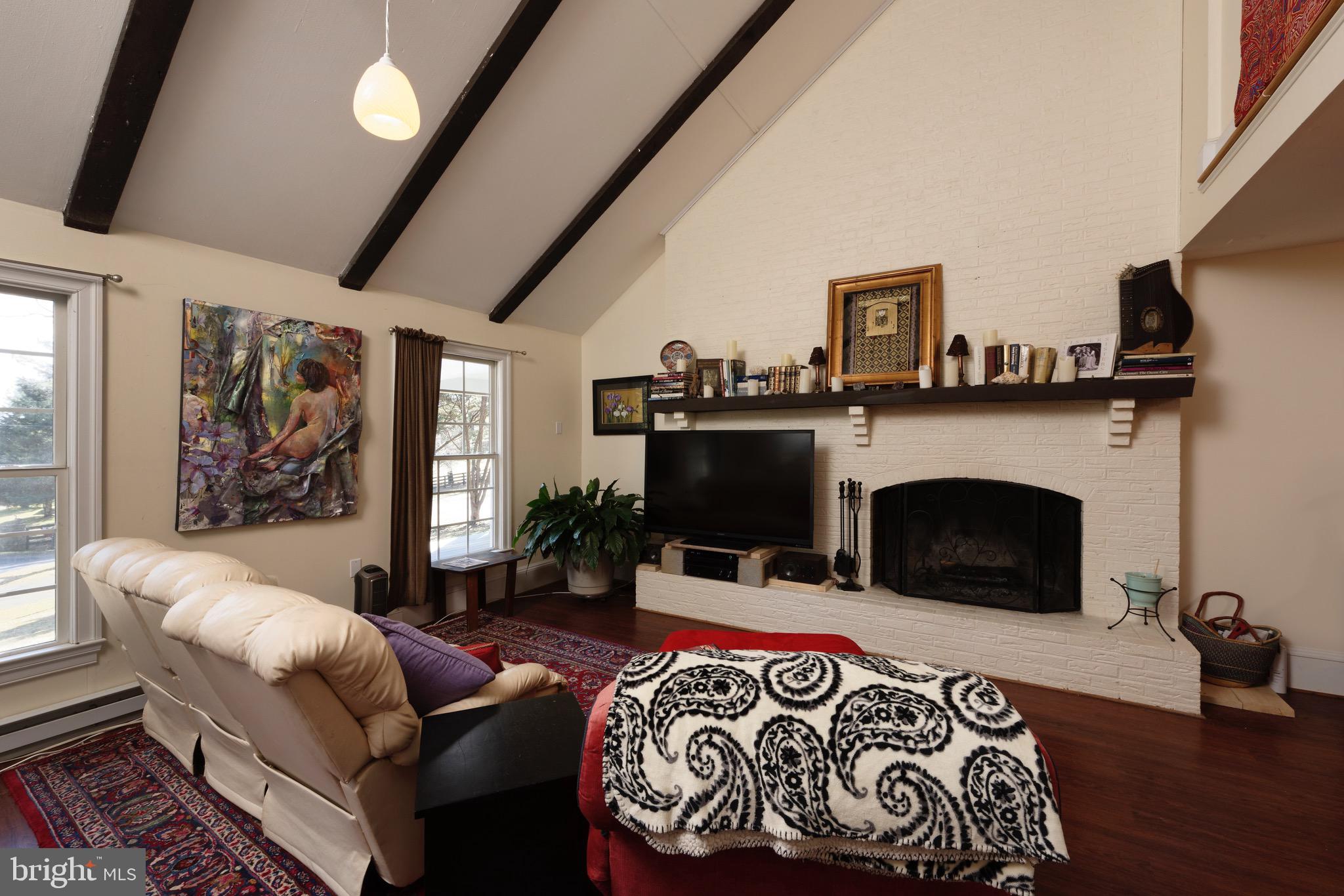 1608 Zulla Road Middleburg, VA 20117 - Photo 23 of 52 a living room with furniture a fireplace and a flat screen tv