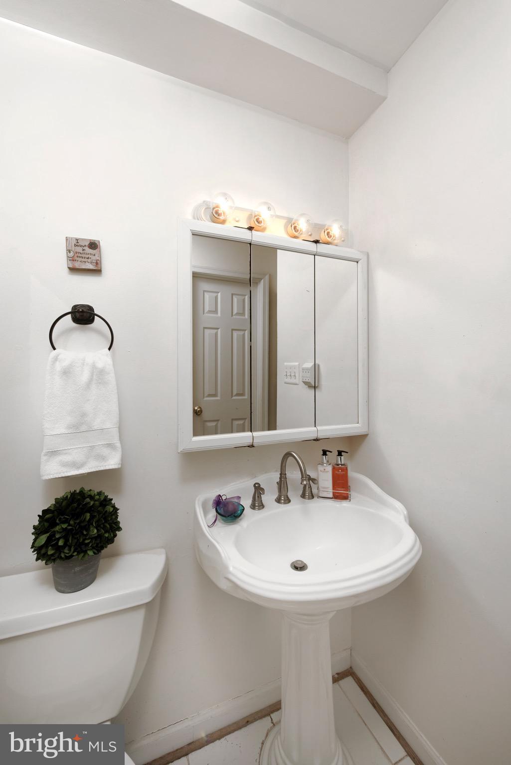 1608 Zulla Road Middleburg, VA 20117 - Photo 29 of 52 a bathroom with a sink and a mirror