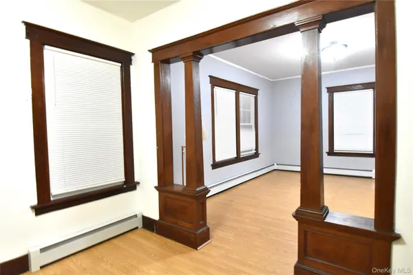 a view of front door with utility room