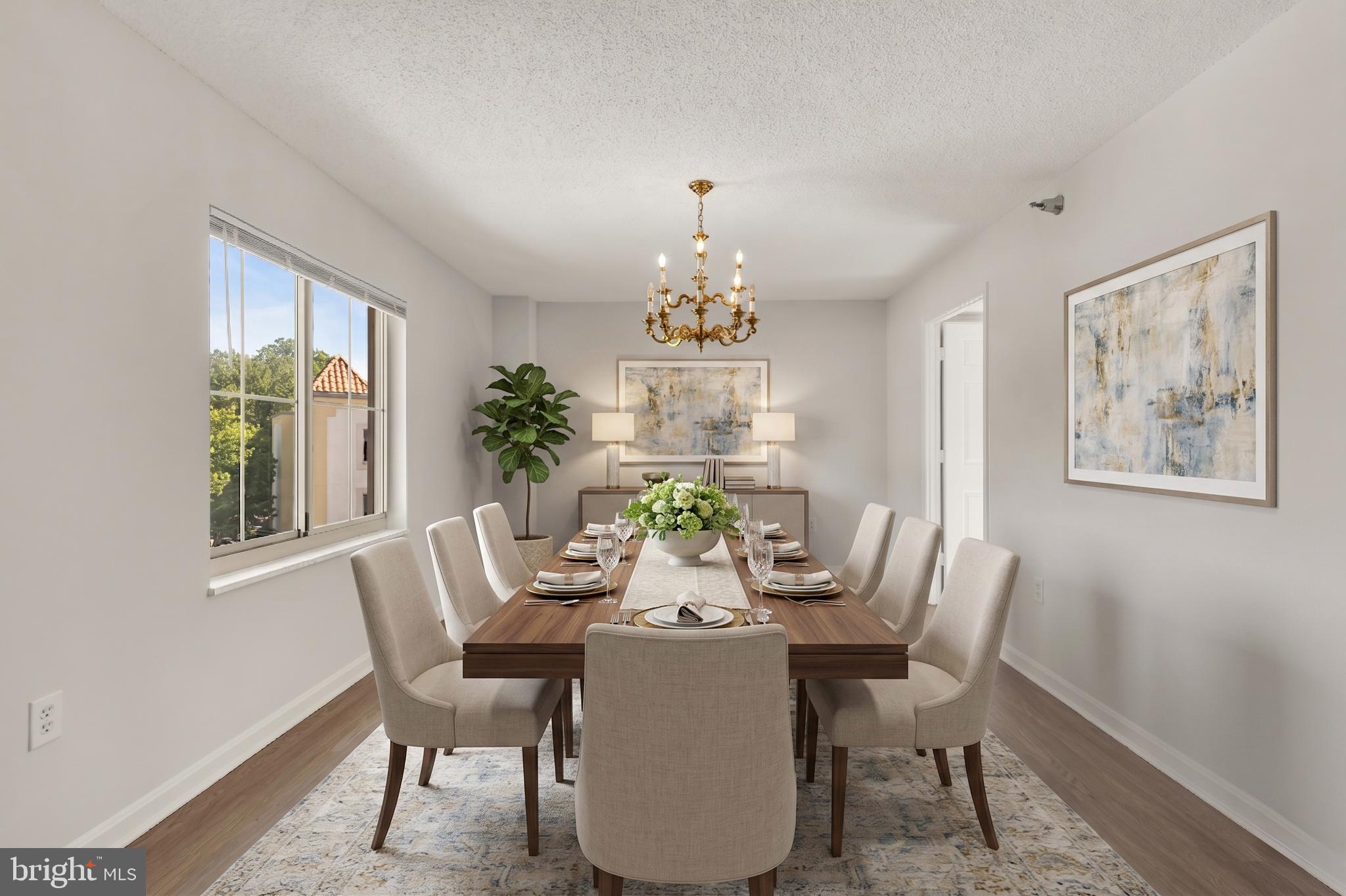 14805 Pennfield Circle, Unit 309 Silver Spring, MD 20906 - Photo 2 of 36 Large dining room off the kitchen.Virtually Staged