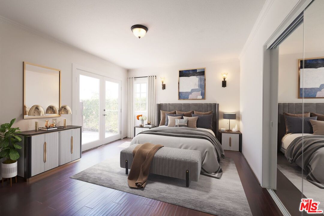 600 Luton Drive Glendale, CA 91206 - Photo 4 of 50 a bedroom with a bed and a couch