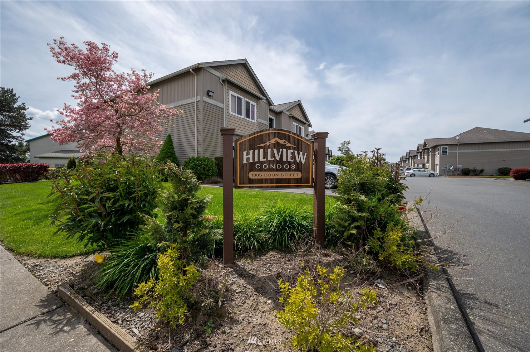 a sign on the side of a street