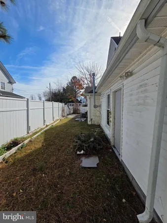 a backyard of a house