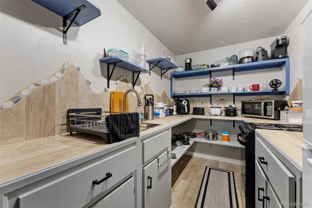 a view of a house with a yard and large tree