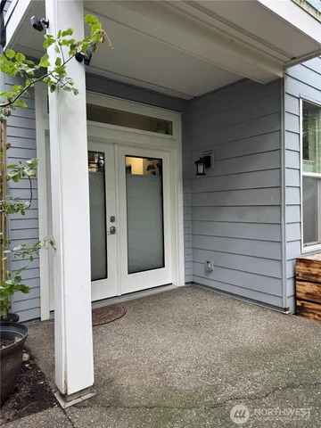 a view of front door