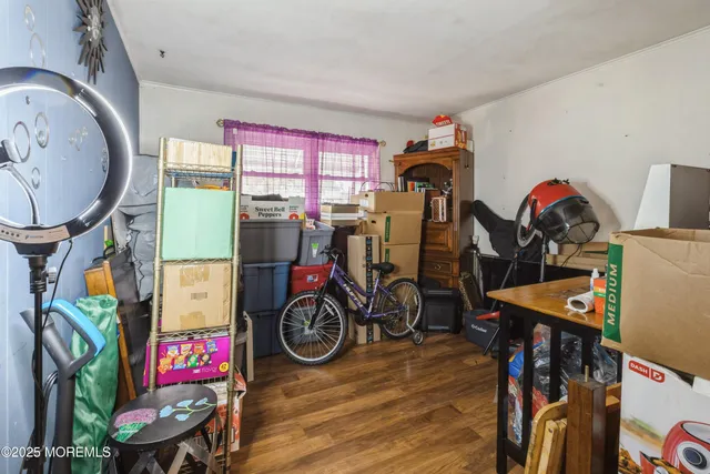 a view of a storage and utility room