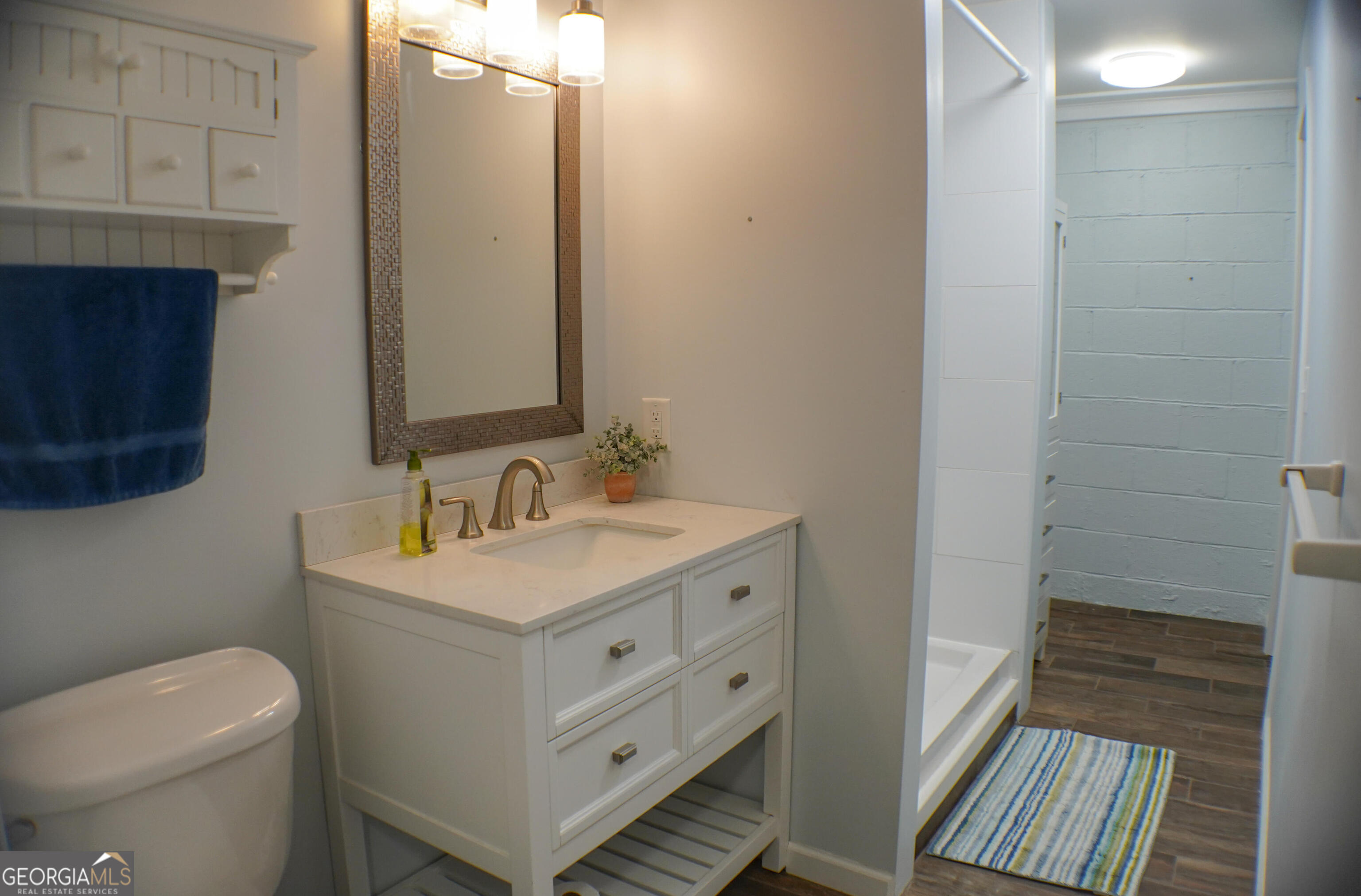 335 Winding Stream Trail Hampton, GA 30228 - Photo 30 of 35 a bathroom with a sink toilet and shower