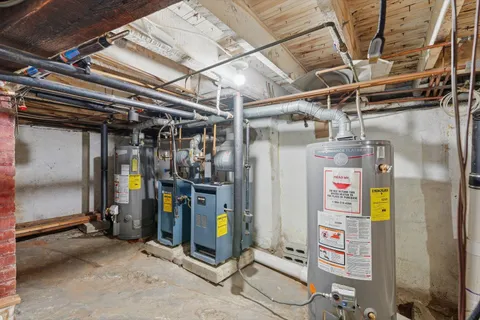 a view of storage and utility room