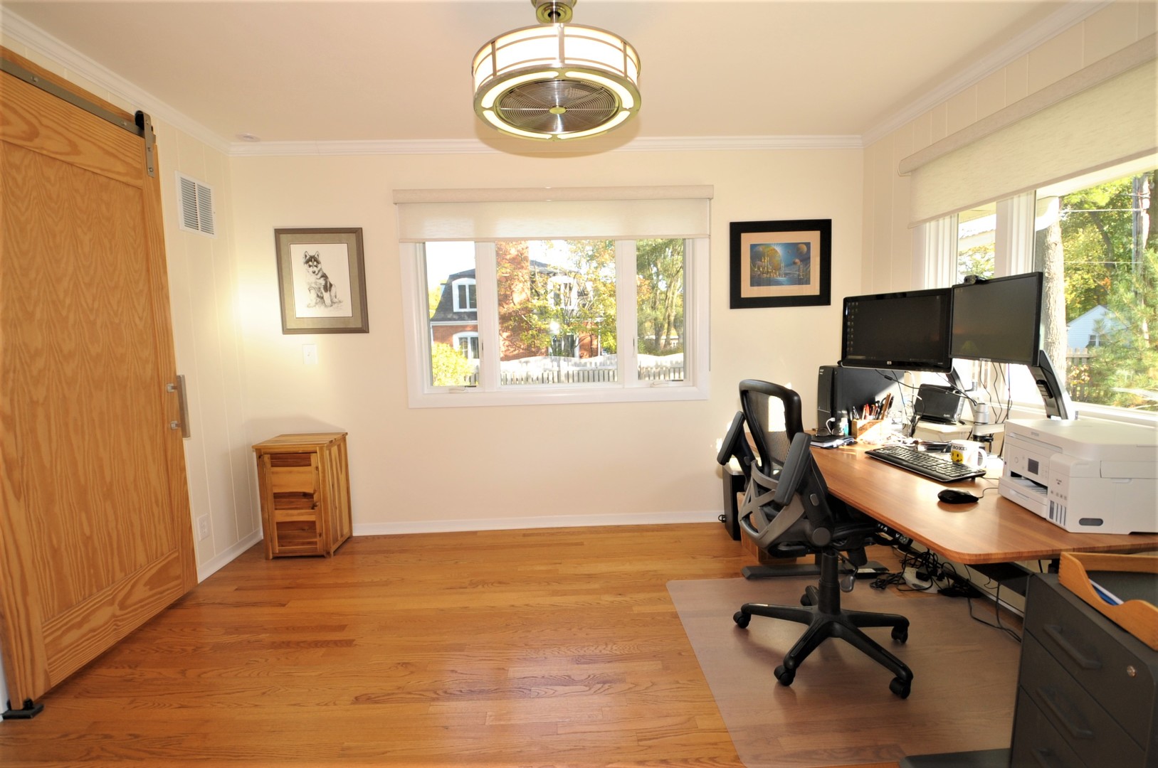 425 Maple Lane Geneva, IL 60134 - Photo 37 of 48 a view of a workspace with furniture and a window