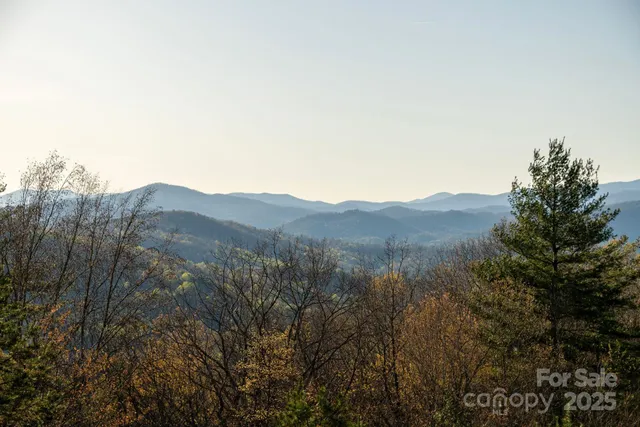 a view of a house with a mountain