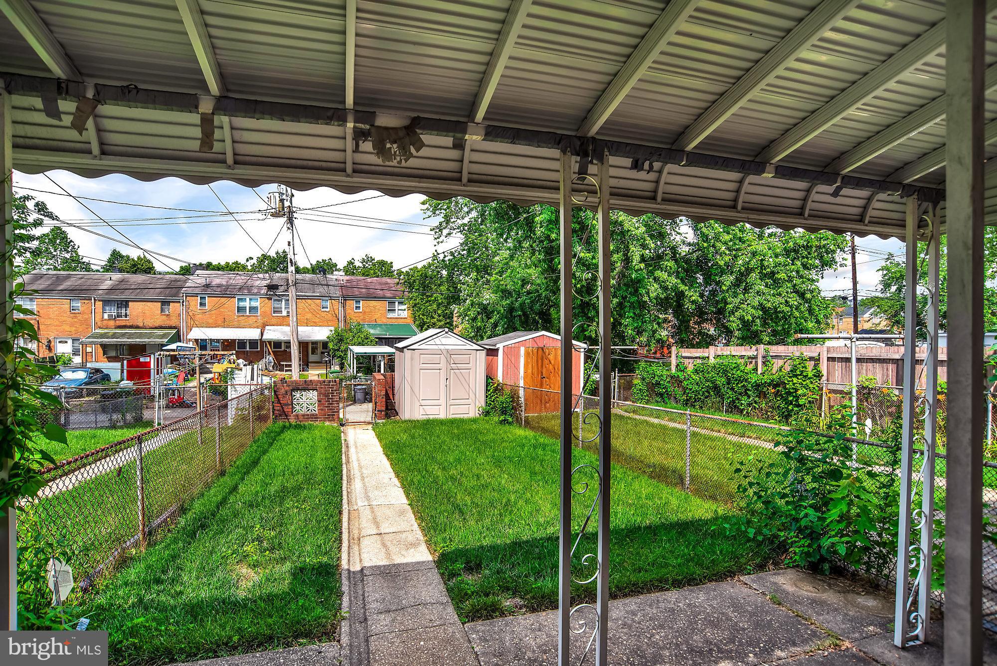 5442 Whitwood Road Baltimore, MD 21206 - Photo 23 of 25 Covered Rear Patio