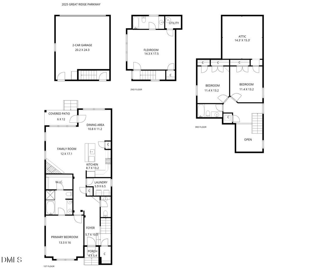 2025 Great Ridge Parkway Chapel Hill, NC 27516 - Photo 61 of 61 GreatPicFloorplan