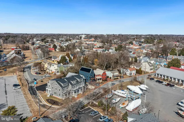 an aerial view of a city with lots of residential buildings