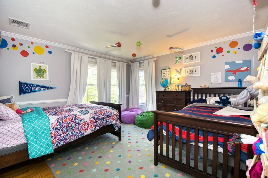 123 Tilden Road Scituate, MA 02066 - Photo 20 of 27 a bedroom with a bed and a wooden floor