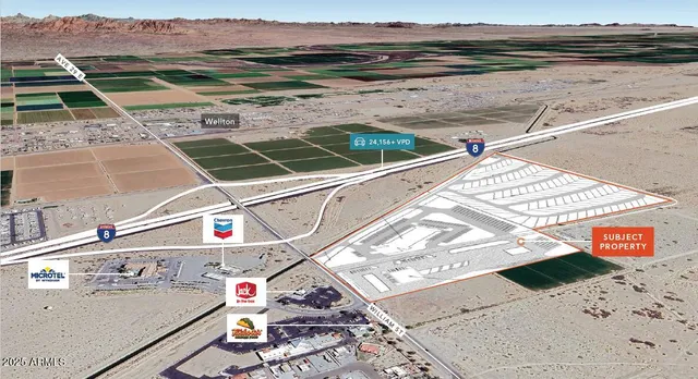 a view of a terrace with sky view