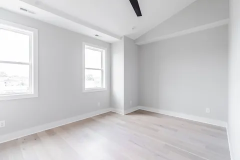 an empty room with window