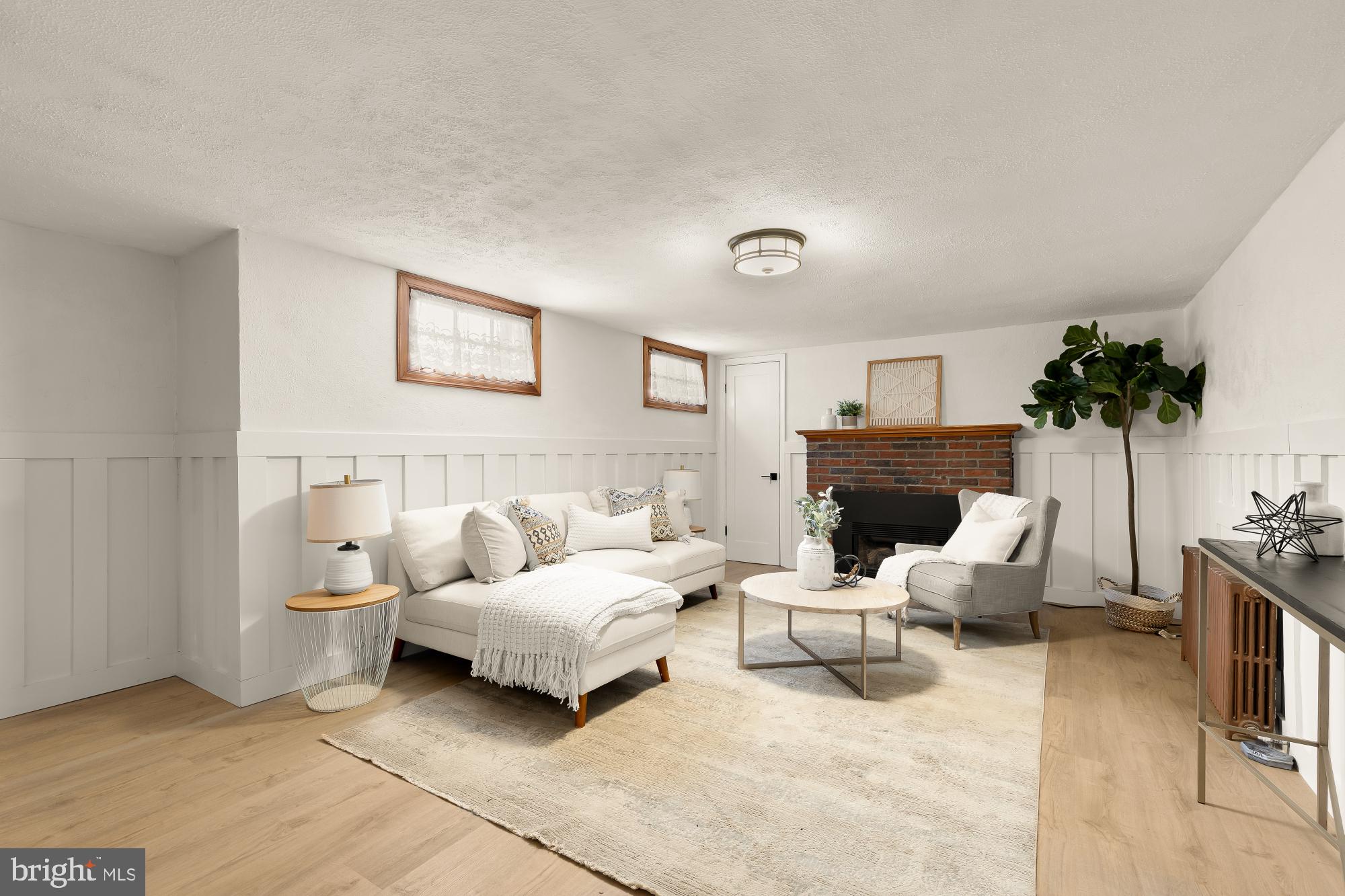 3918 17th Place Northeast Washington, DC 20018 - Photo 42 of 57 Lower Level Family Room with Gas Fireplace