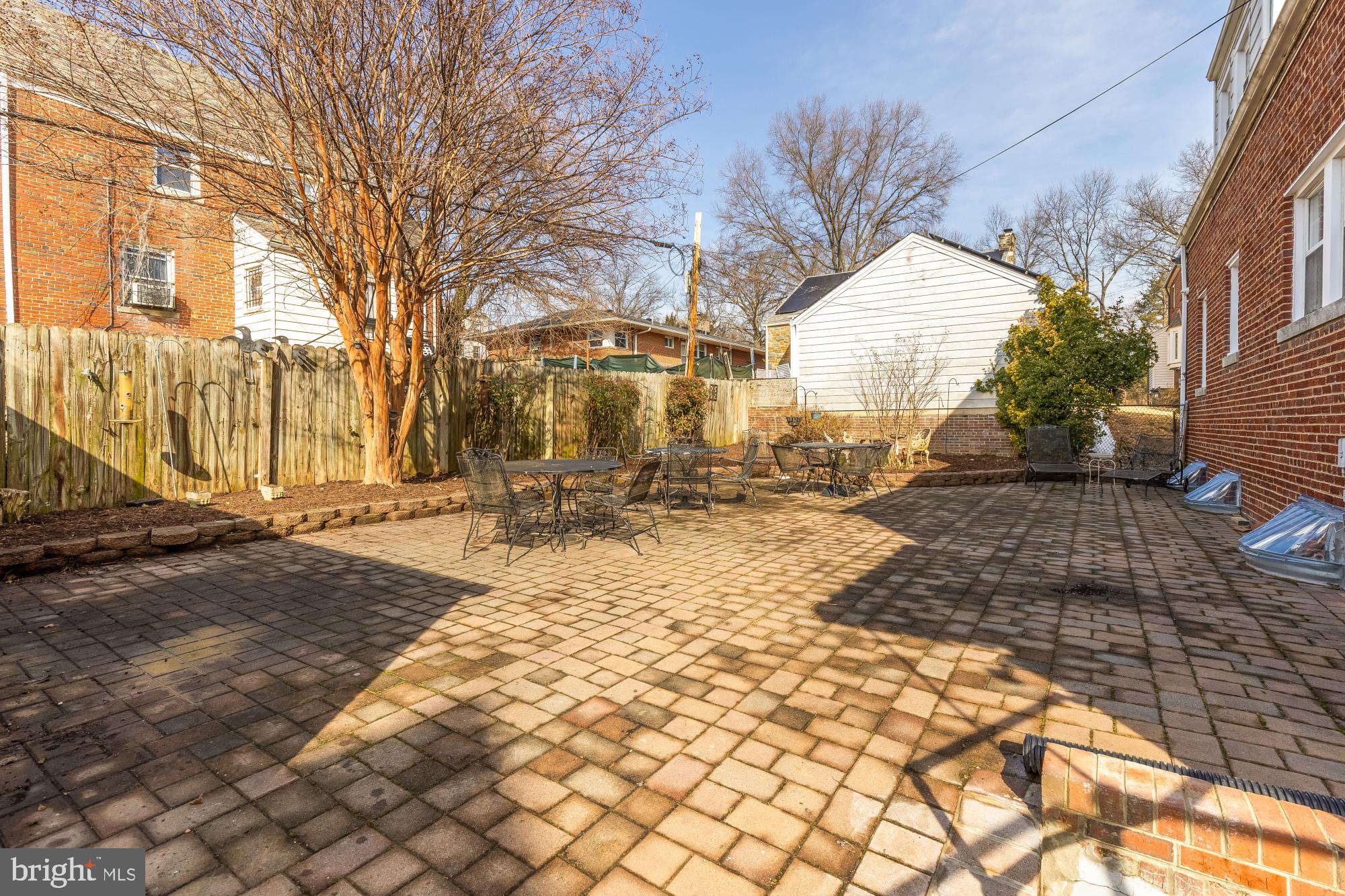 3918 17th Place Northeast Washington, DC 20018 - Photo 51 of 57 Expansive Back Patio Pavers