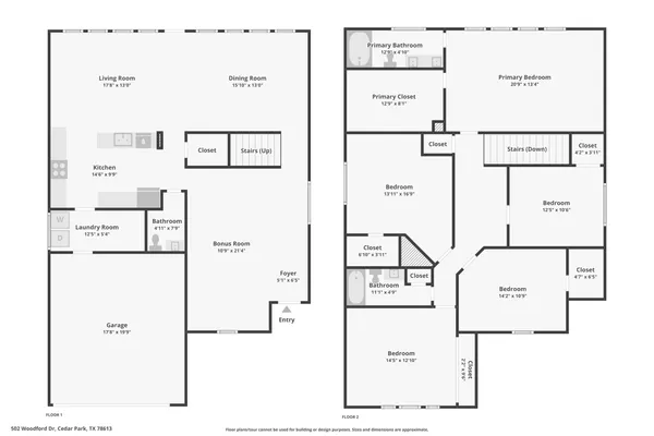 $444,365 | 502 Woodford Drive, Cedar Park, TX 78613