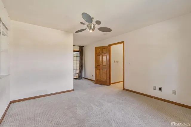 a view of an empty room