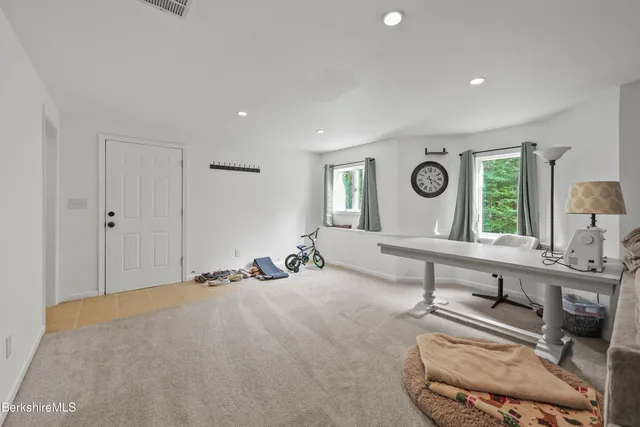 a close view of walk in closet