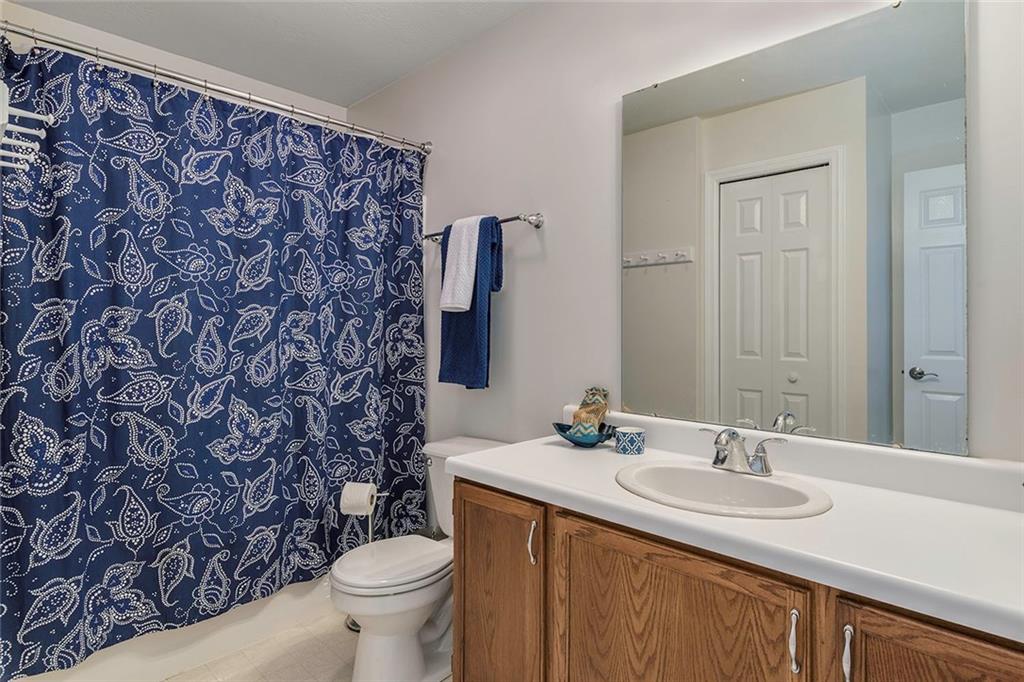 16 Pacers Ridge Drive Canonsburg, PA 15317 - Photo 20 of 23 The guest bath features a large vanity and a generous size bath/shower compartment.