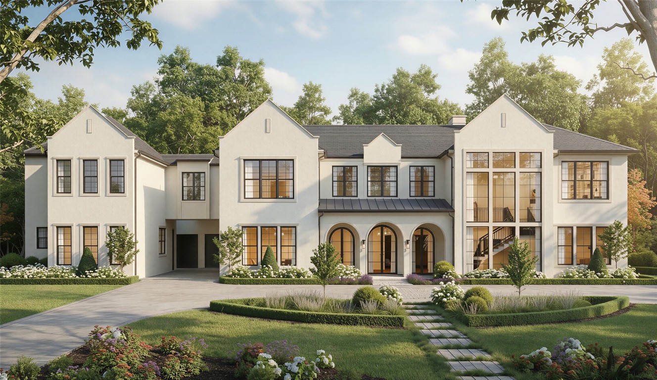 835 Merridel Road Hedwig Village, TX 77024 - Photo 1 of 10 835 Merridel Front Elevation Rendering