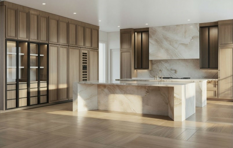 835 Merridel Road Houston, TX 77024 - Photo 3 of 8 835 Merridel Kitchen Rendering