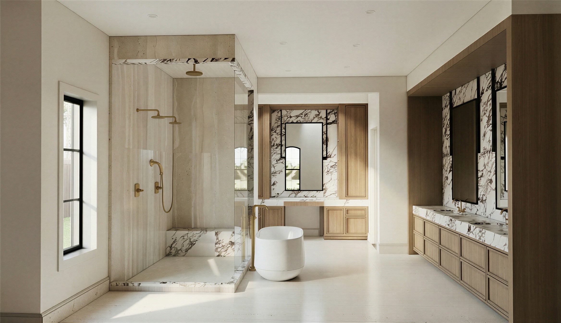 835 Merridel Road Houston, TX 77024 - Photo 6 of 8 835 Merridel Primary Bathroom Rendering