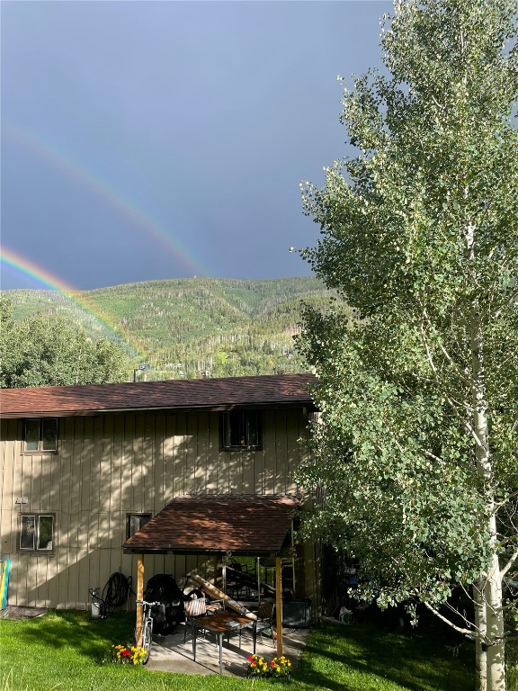 2099 Chamonix Lane, Unit 1A Vail, CO 81657 - Photo 24 of 29 a view of a lake from a yard