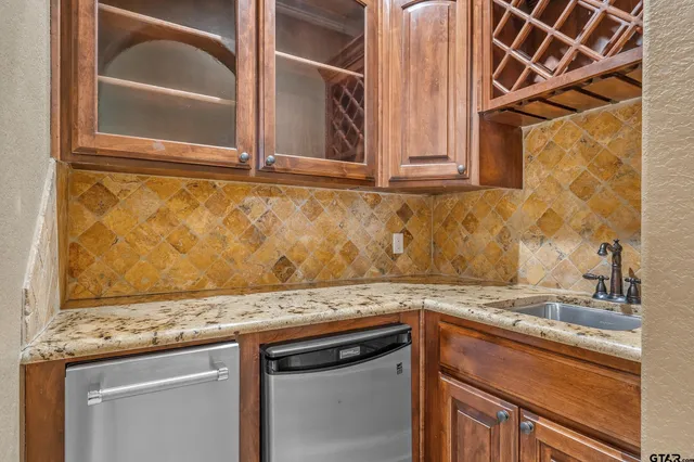 a view of a kitchen sink