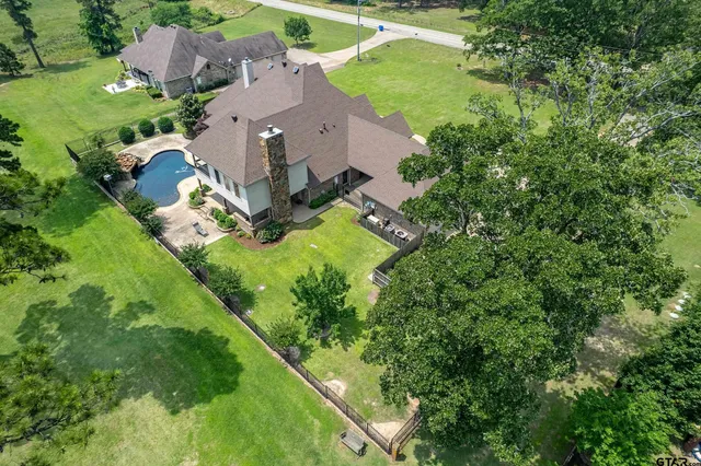 a view of a garden with a bench