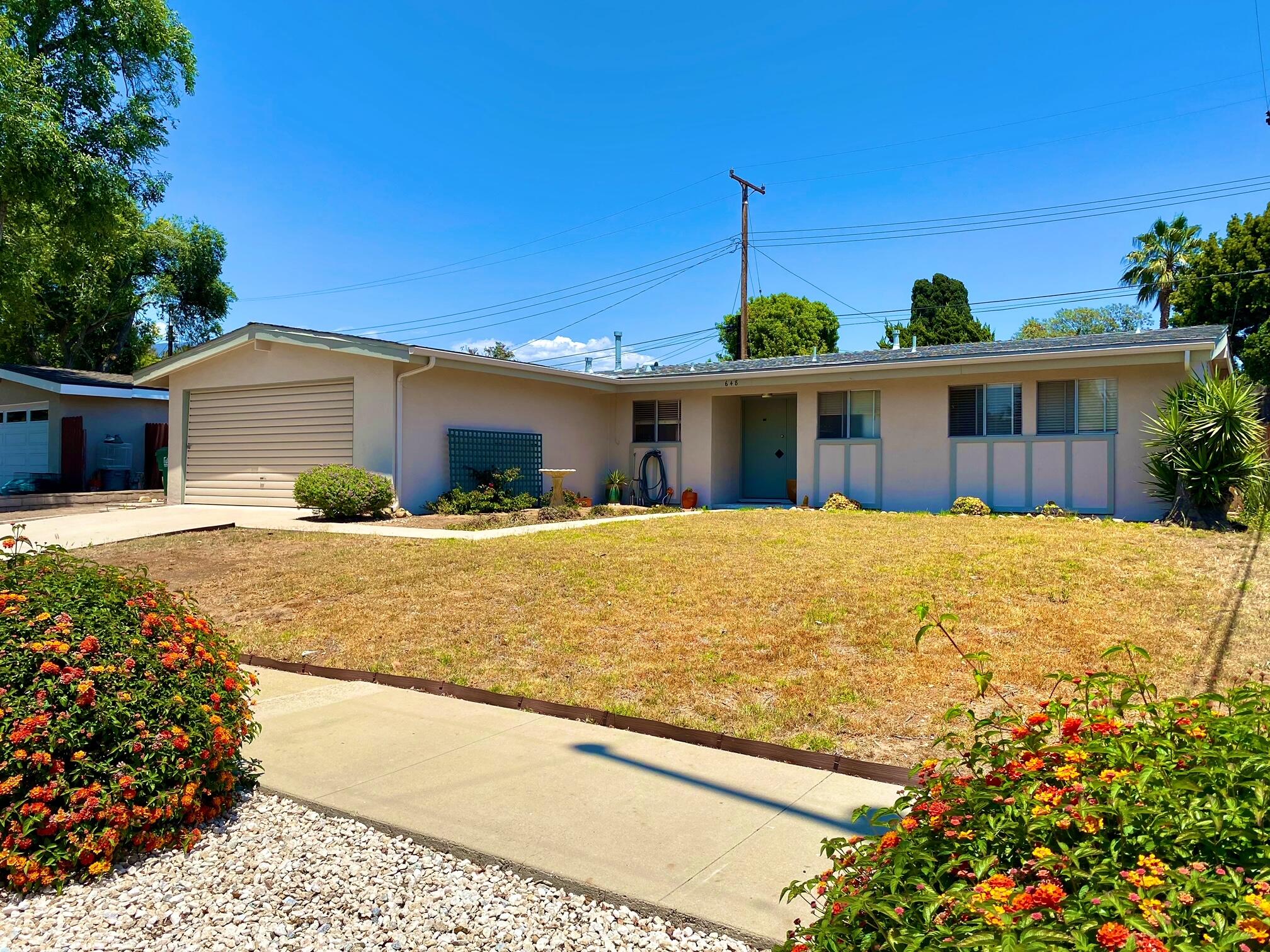 a view of a house with a patio