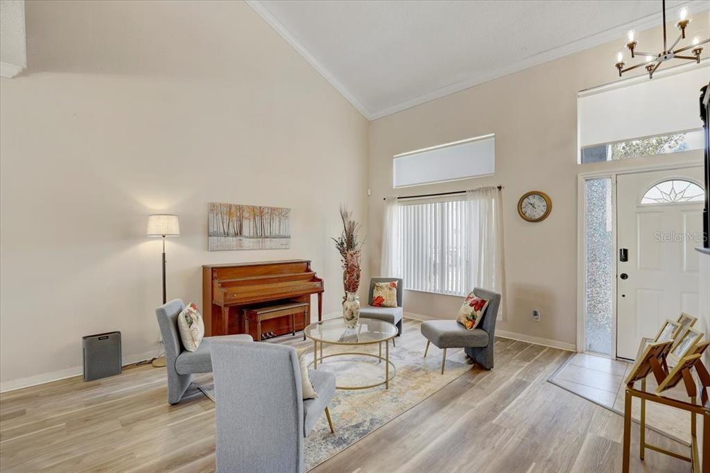 12657 Longcrest Drive Riverview, FL 33579 - Photo 5 of 55 a living room with furniture and a fireplace