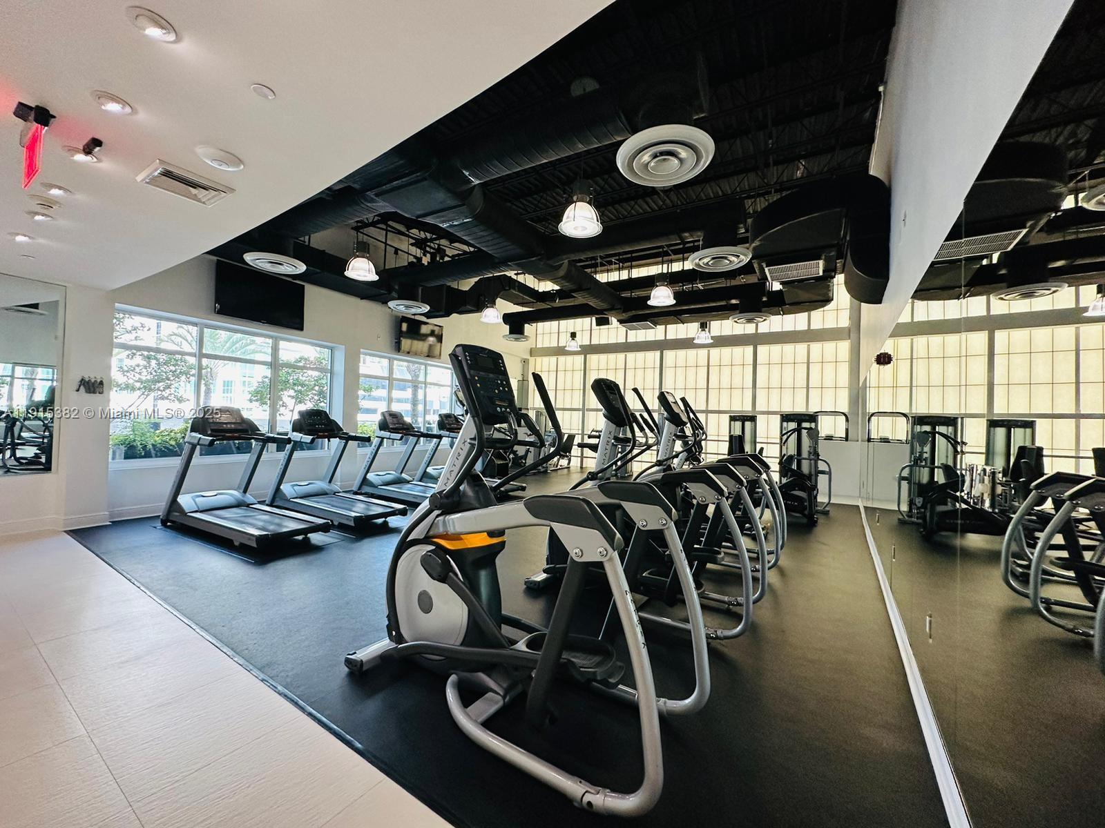 1250 South Miami Avenue, Unit 1911 Miami, FL 33130 - Photo 20 of 23 a view of a room with gym equipment