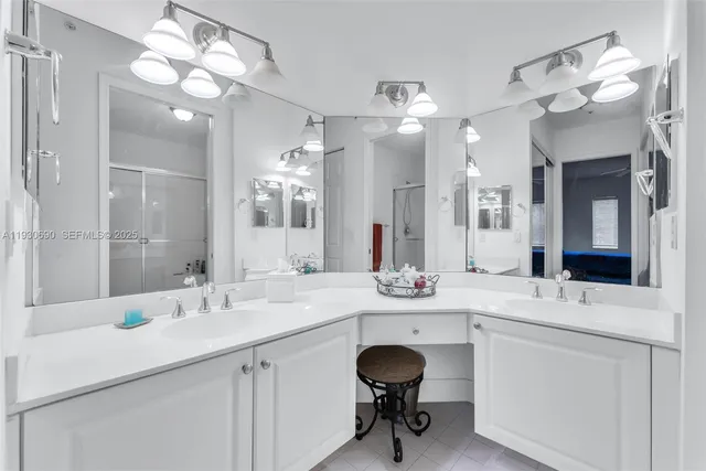 a bathroom with a shower and a toilet