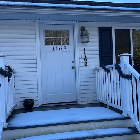 a view of front door of house