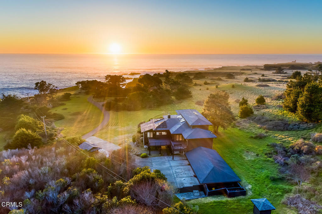 45460 Indian Shoals Road Mendocino, CA 95460 - Photo 50 of 50 an aerial view of a house with a lake view