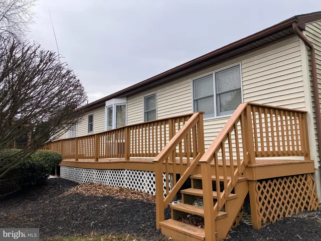 a view of a house with a deck