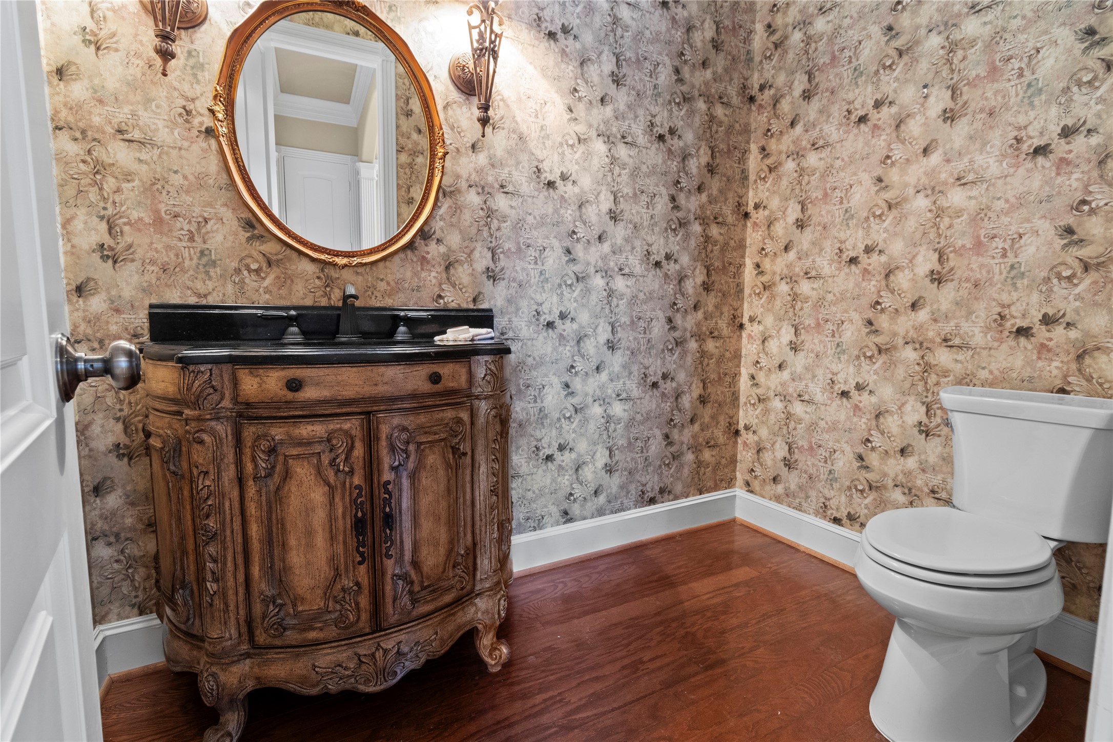 16626 Lafone Drive Spring, TX 77379 - Photo 14 of 42 A formal powder room - between the Family Room and living room at the front of the house. (Enough space to turn into a full bath if you wanted to turn the formal living into a 5th bedroom.