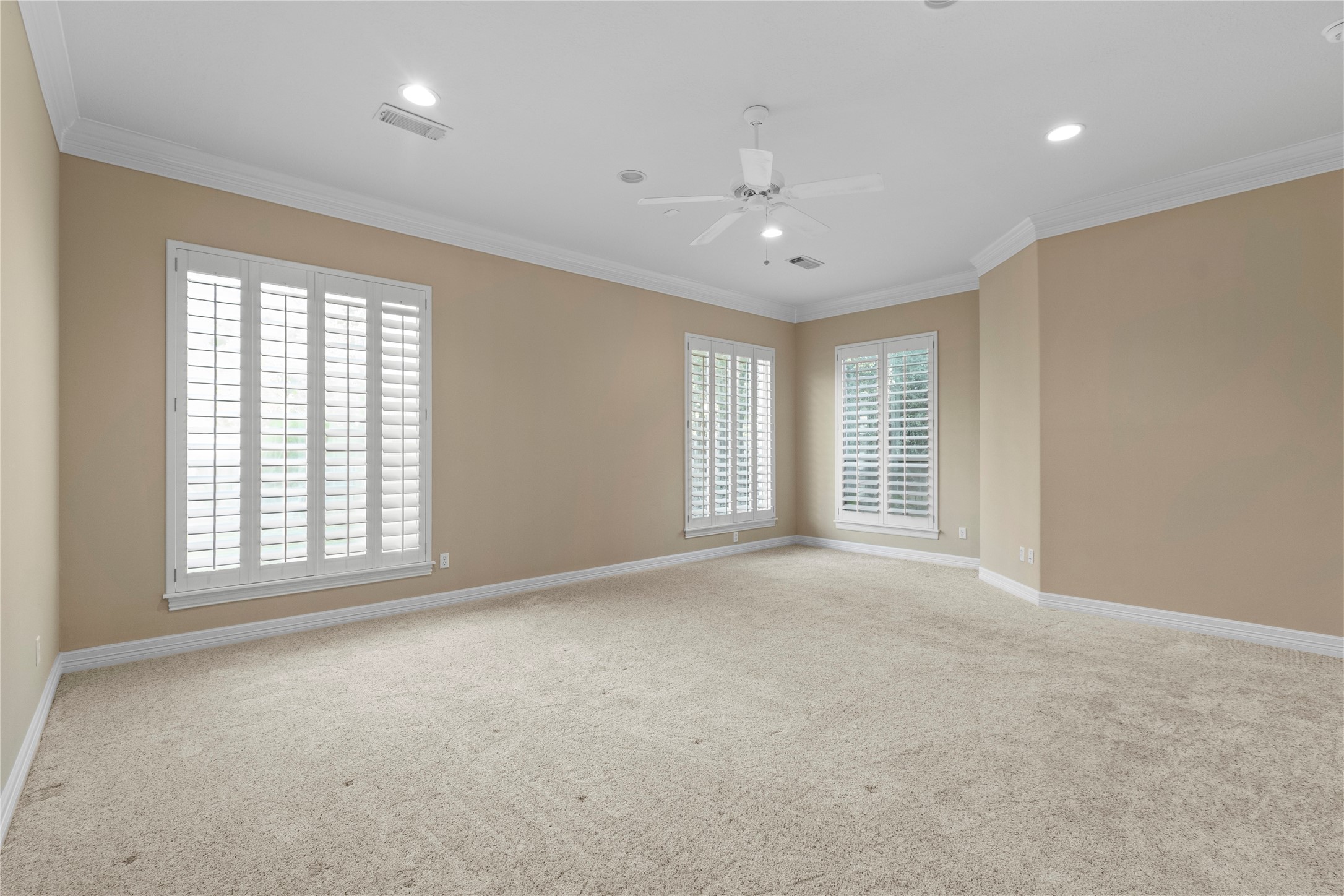 16626 Lafone Drive Spring, TX 77379 - Photo 17 of 42 This Primary Bedroom with room for an extra seating area -- provides a quiet retreat in the back of the home overlooking the back yard.