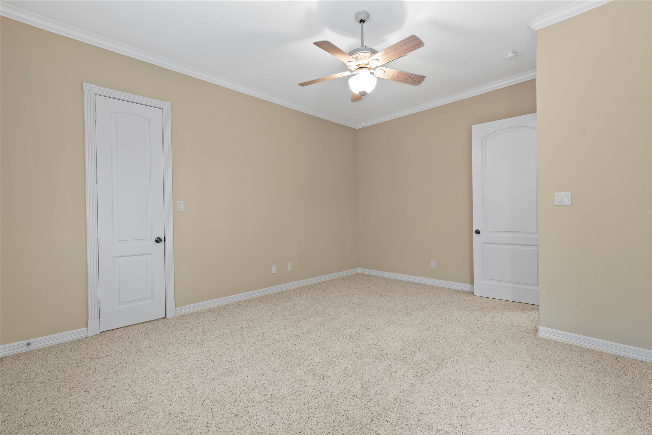 16626 Lafone Drive Spring, TX 77379 - Photo 23 of 42 Bedroom 2. Did you notice the 8' doors throughout the home? Ceiling fans in all the rooms? Recent paint.
