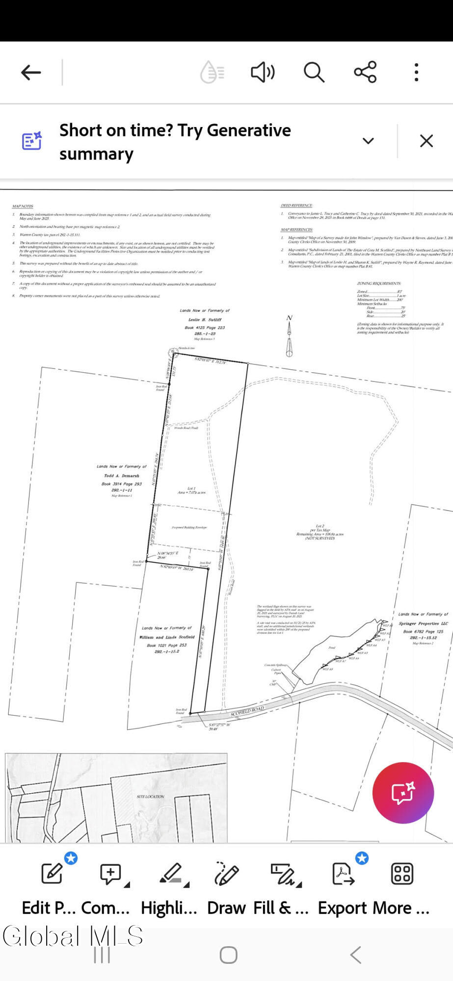 0 Scofield Road Lake Luzerne, NY 12846 - Photo 16 of 16 TRACY LAND MAP 2